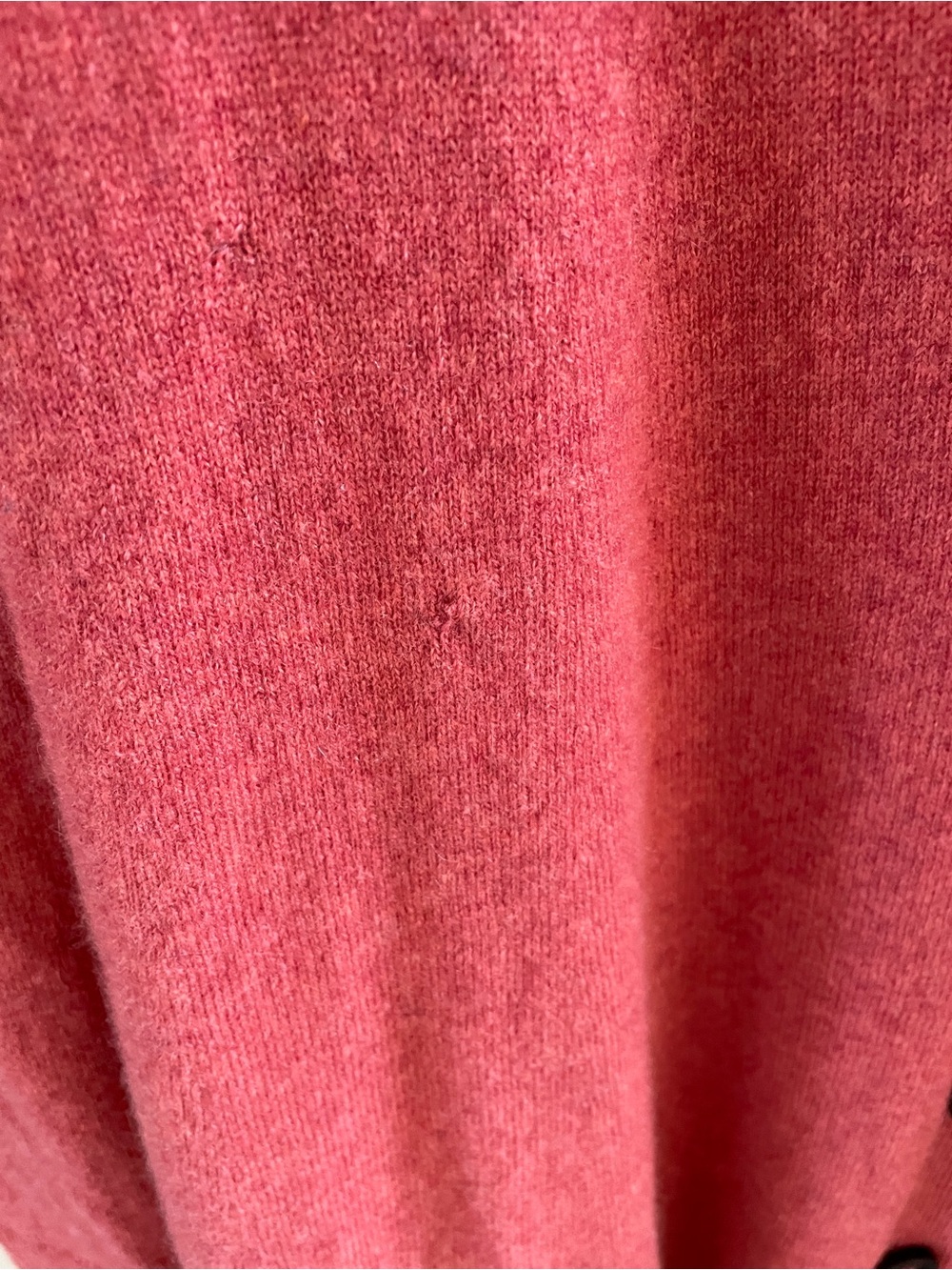 Lafayette 148 New York Coral Orange Button-Front Cashmere Cardigan M - Picture 3 of 6